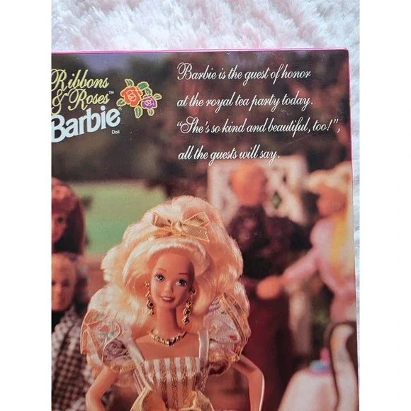 Vintage 1994 Ribbons and Roses Barbie Sears Special Edition Mattel 13911 NIB - Picture 5 of 7